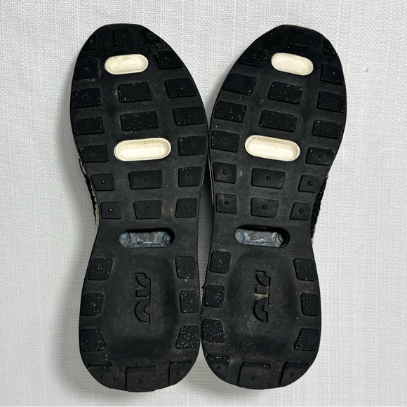 Nike Air Max Flyknit Racer Sneakers Womens Size 7.5 Sesame Black/Ocean Cube EUC - Picture 10 of 14